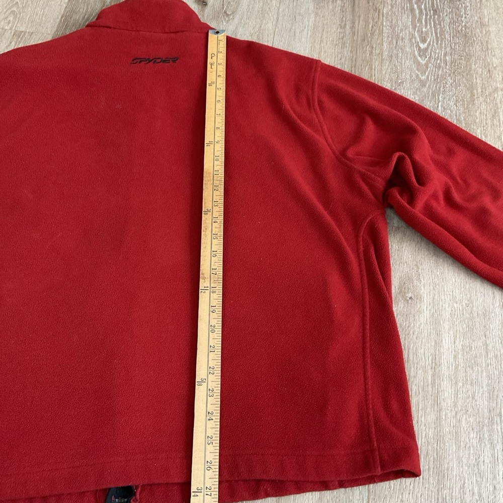 Spyder - Full Zip Fleece Jacket - Rust - Men’s Size X-Large - Picture 12 of 13